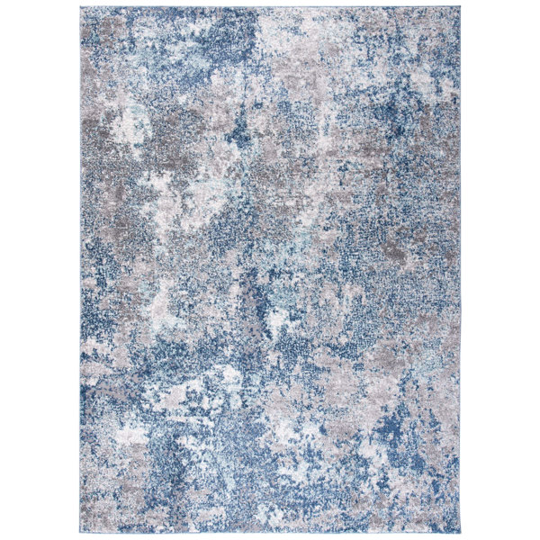 Trent Austin Design® Haslett Abstract Area Rug in Navy/Gray & Reviews